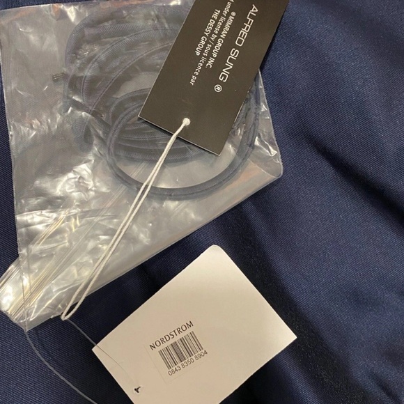 ALFRED SUNG Midnight Blue Strapless Satin Gown D759 Sz 12 From Nordstroms $250 - Picture 8 of 12